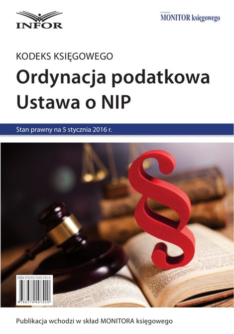 ebooki: Kodeks księgowego, Ordynacja podatkowa, NIP 2016 – ebook