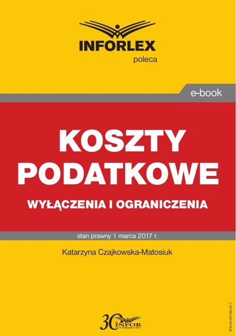 ebooki: KOSZTY PODATKOWE wyłączenia i ograniczenia – ebook