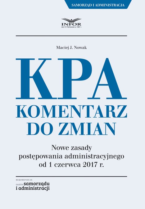 ebooki: KPA. Komentarz do zmian – ebook