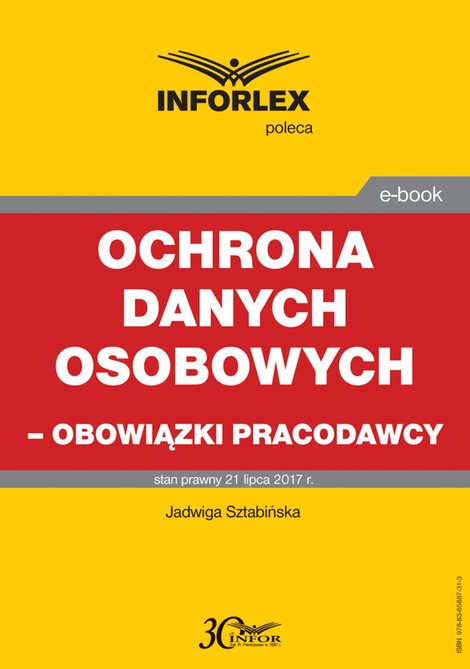 ebooki: Ochrona danych osobowych - obowiązki pracodawcy – ebook