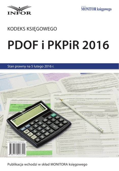 ebooki: Kodeks księgowego - PDOF i PKPiR 2016 – ebook