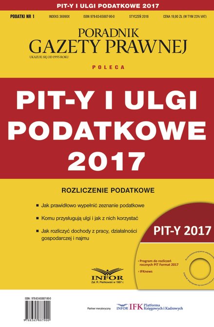ebooki: PIT-y i ulgi podatkowe 2017. Rozliczenie podatkowe – ebook