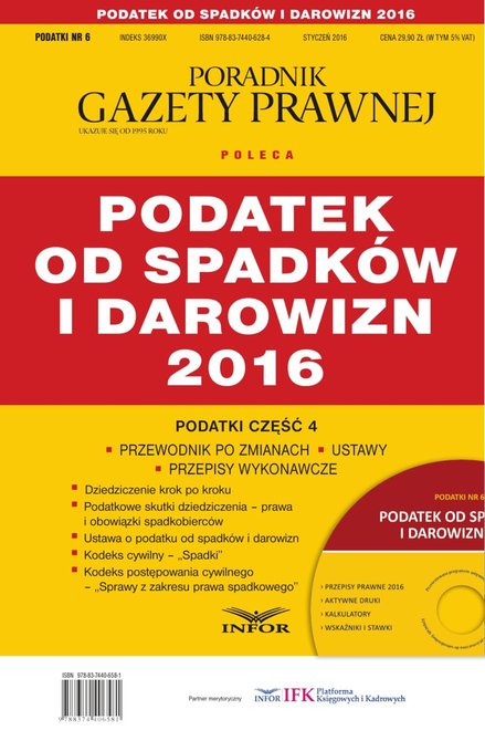 ebooki: Podatek od spadków i darowizn 2016 – ebook