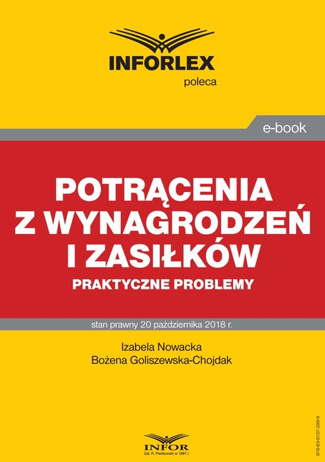 ebooki: Potrącenia z wynagrodzeń i zasiłków - praktyczne problemy – ebook