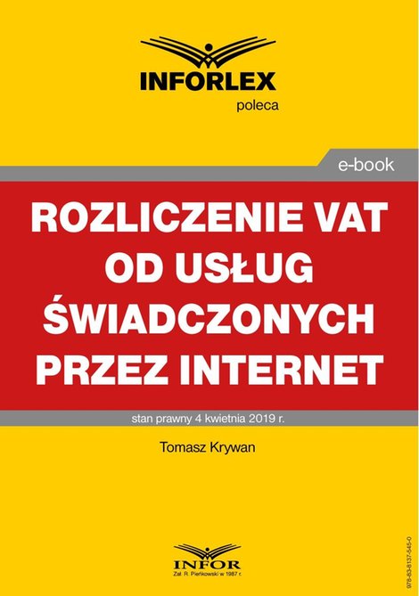 ebooki: Rozliczanie VAT od usług świadczonych przez Internet – ebook