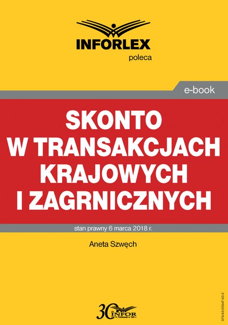 ebooki: Skonto w transakcjach krajowych i zagranicznych – ebook