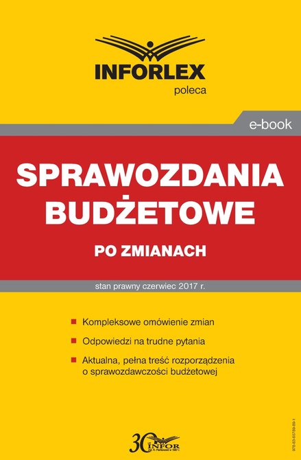 ebooki: Sprawozdania budżetowe po zmianach – ebook
