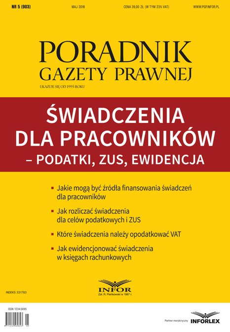 ebooki: Świadczenia dla pracowników - podatki, ZUS, ewidencja – ebook