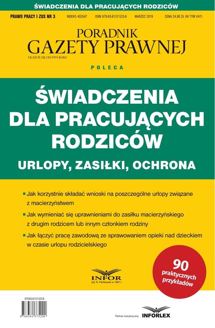 ebooki: Świadczenia dla pracujących rodziców – ebook