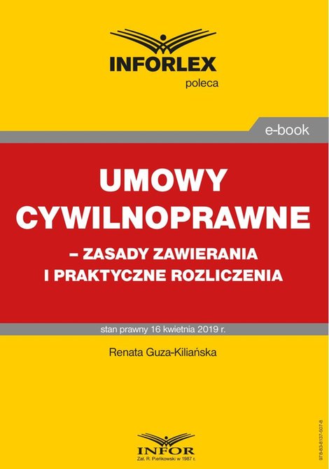 ebooki: Umowy cywilnoprawne - zasady zawierania i praktyczne rozliczenia – ebook