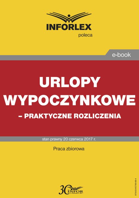 ebooki: Urlopy wypoczynkowe - praktyczne rozliczenia – ebook