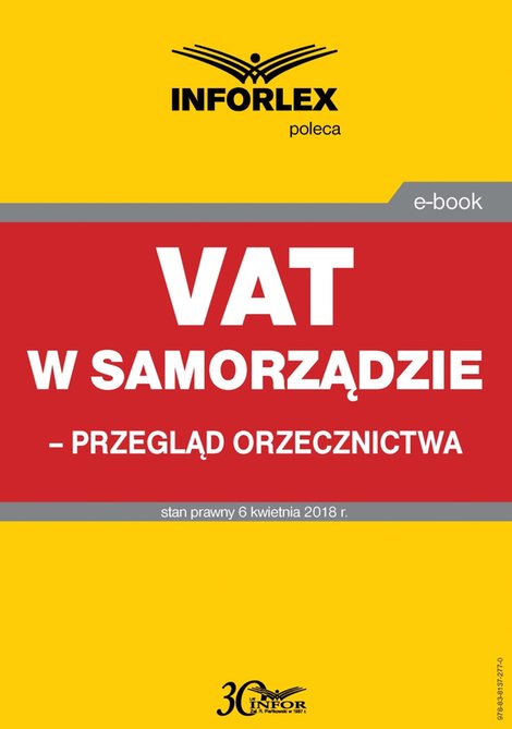 ebooki: VAT w samorządzie - przegląd orzecznictwa – ebook