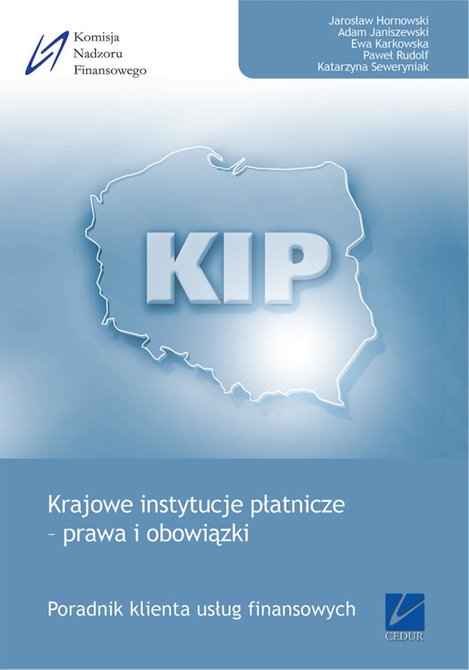 ebooki: Krajowe instytucje płatnicze - prawa i obowiązki – ebooki