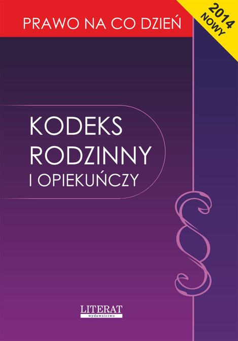 ebooki: Kodeks rodzinny i opiekuńczy 2014. Stan prawny na dzień 15 stycznia 2014 roku – ebooki
