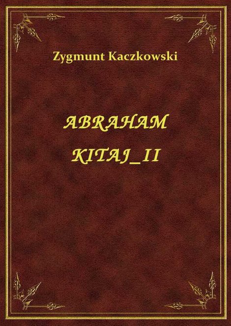 ebooki: Abraham Kitaj II – ebook