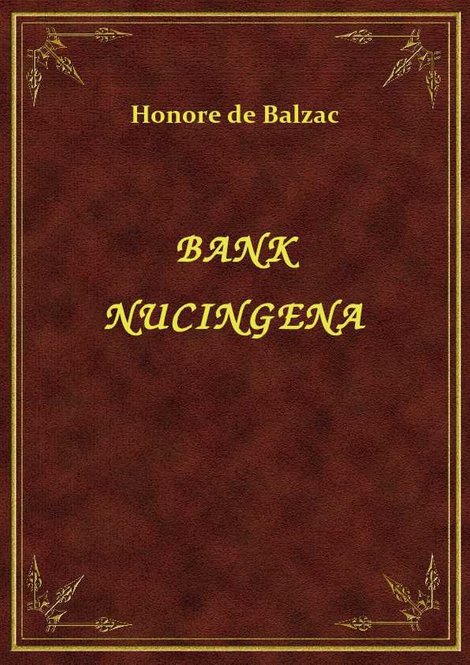 ebooki: Bank Nucingena – ebook