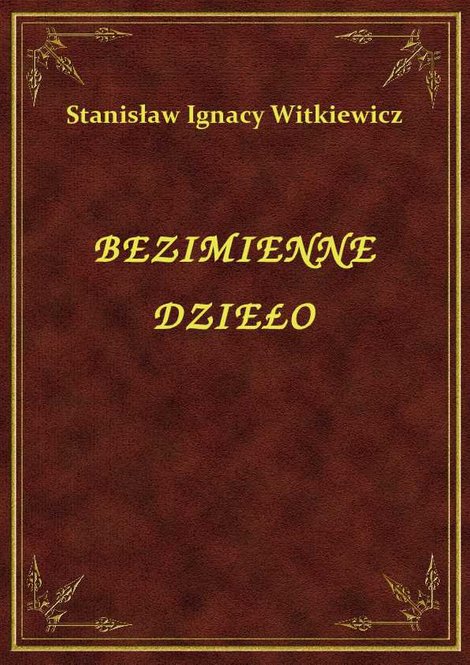 ebooki: Bezimienne Dzieło – ebook