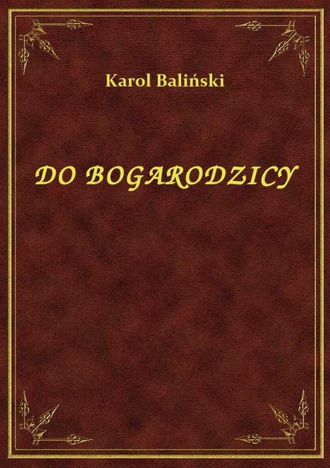 ebooki: Do Bogarodzicy – ebook