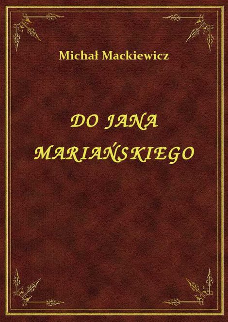ebooki: Do Jana Mariańskiego – ebook