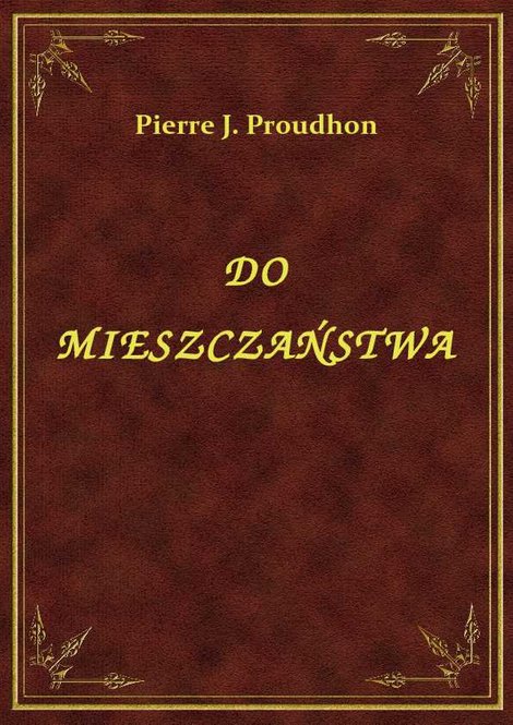 ebooki: Do Mieszczaństwa – ebook