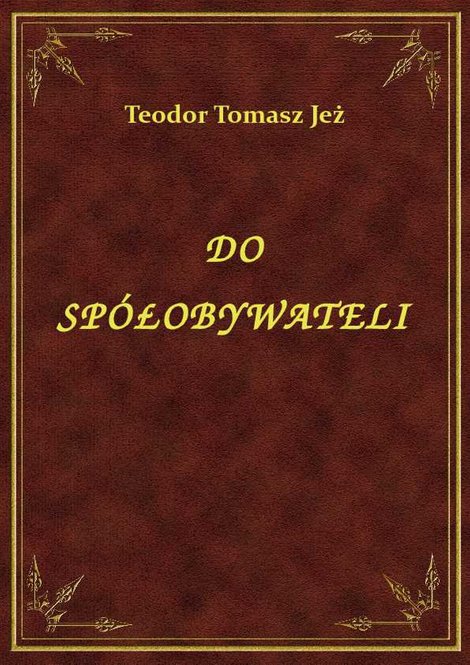 ebooki: Do Spółobywateli – ebook