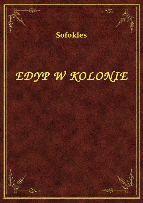 ebooki: Edyp W Kolonie – ebook