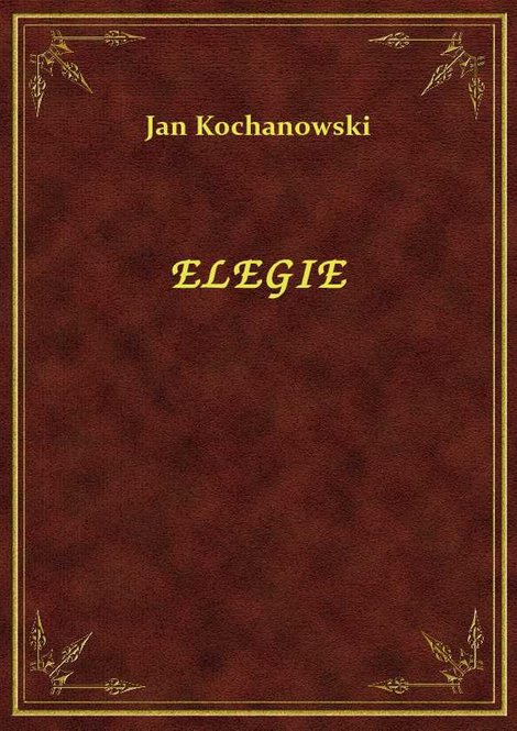 ebooki: Elegie – ebook