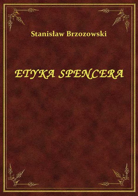 ebooki: Etyka Spencera – ebook