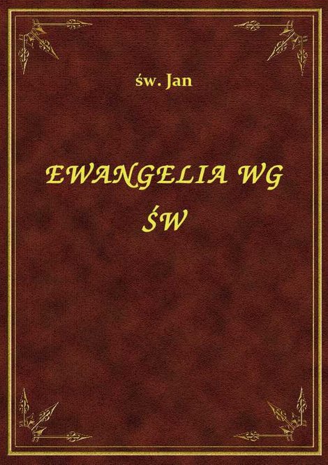 ebooki: Ewangelia Wg Św – ebook