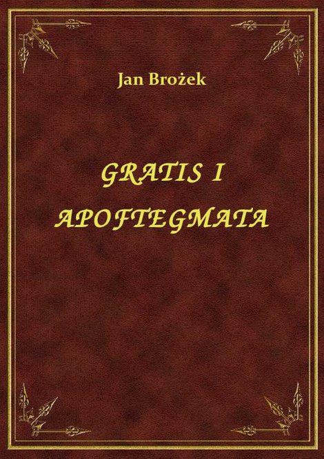 ebooki: Gratis I Apoftegmata – ebook