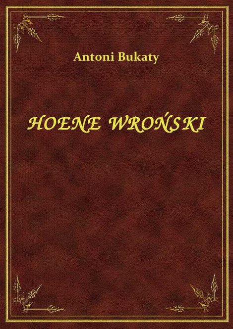 ebooki: Hoene Wroński – ebook
