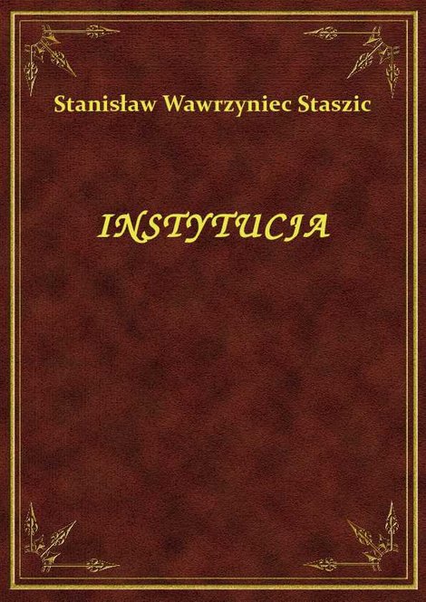ebooki: Instytucja – ebook