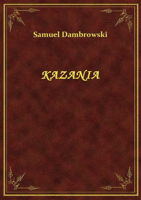 ebooki: Kazania – ebook