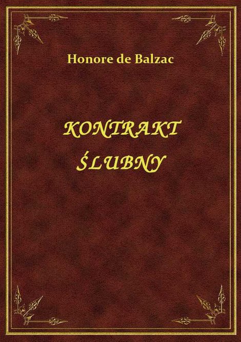 ebooki: Kontrakt Ślubny – ebook