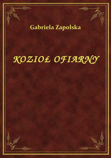 ebooki: Kozioł Ofiarny – ebook