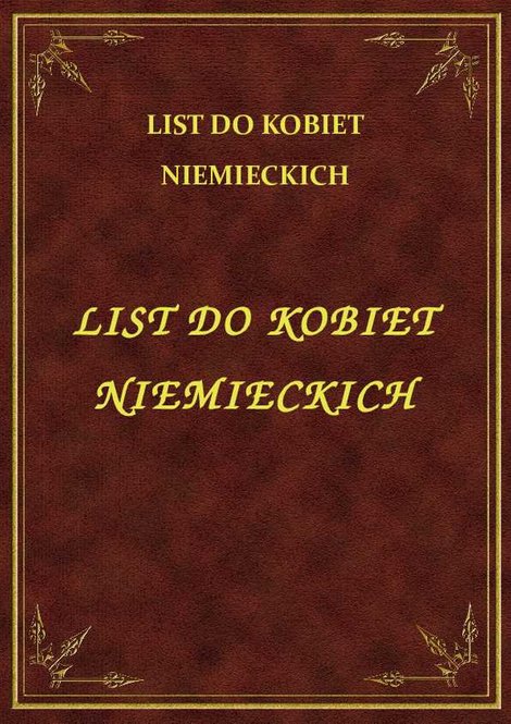 ebooki: List Do Kobiet Niemieckich – ebook