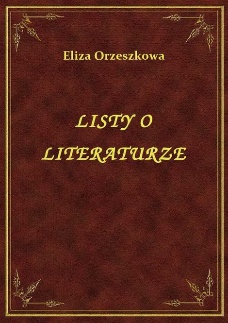 ebooki: Listy O Literaturze – ebook