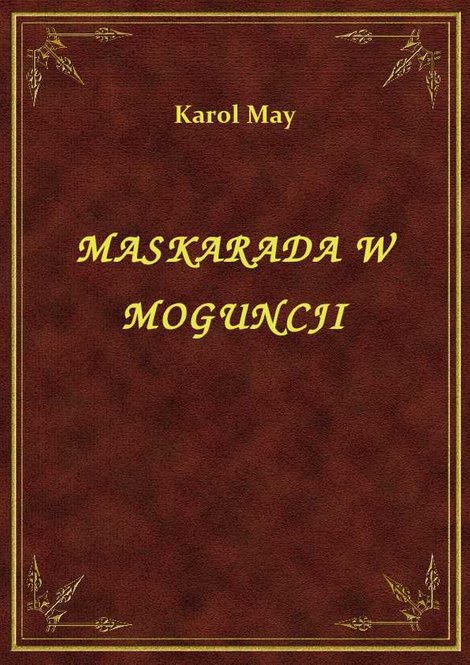 ebooki: Maskarada W Moguncji – ebook