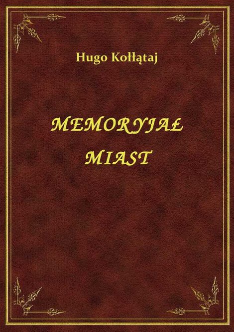 ebooki: Memoryjał Miast – ebook