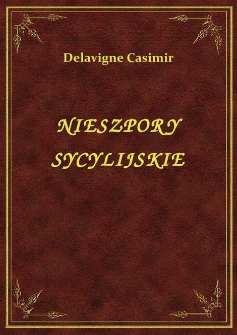ebooki: Nieszpory Sycylijskie – ebook
