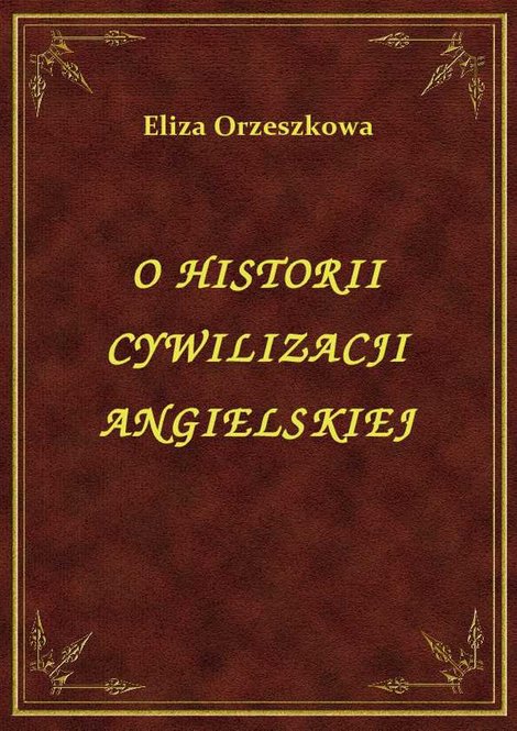 ebooki: O Historii Cywilizacji Angielskiej – ebook