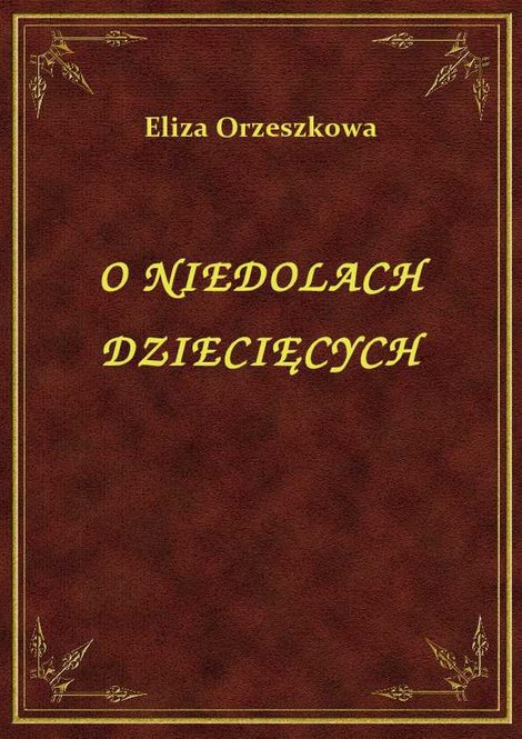 ebooki: O Niedolach Dziecięcych – ebook