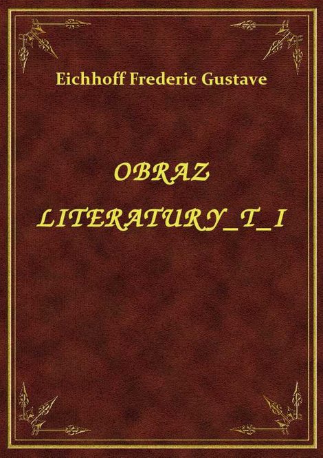 ebooki: Obraz Literatury T I – ebook