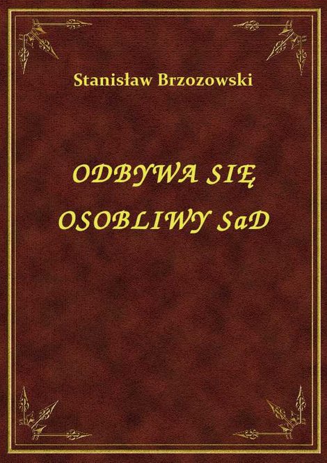 ebooki: Odbywa Się Osobliwy Sąd – ebook