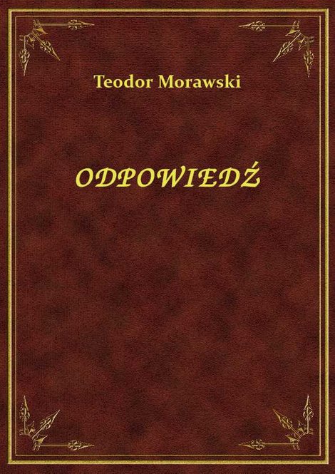 ebooki: Odpowiedź – ebook