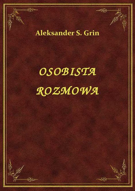 ebooki: Osobista Rozmowa – ebook