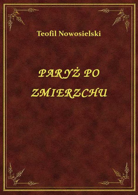 ebooki: Paryż Po Zmierzchu – ebook