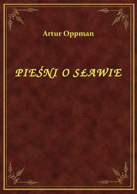 ebooki: Pieśni O Sławie – ebook