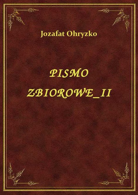 ebooki: Pismo Zbiorowe II – ebook