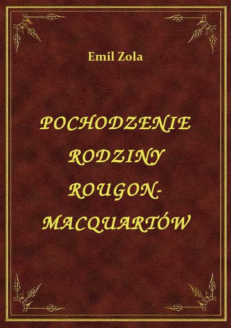 ebooki: Pochodzenie Rodziny Rougon-Macquartów – ebook